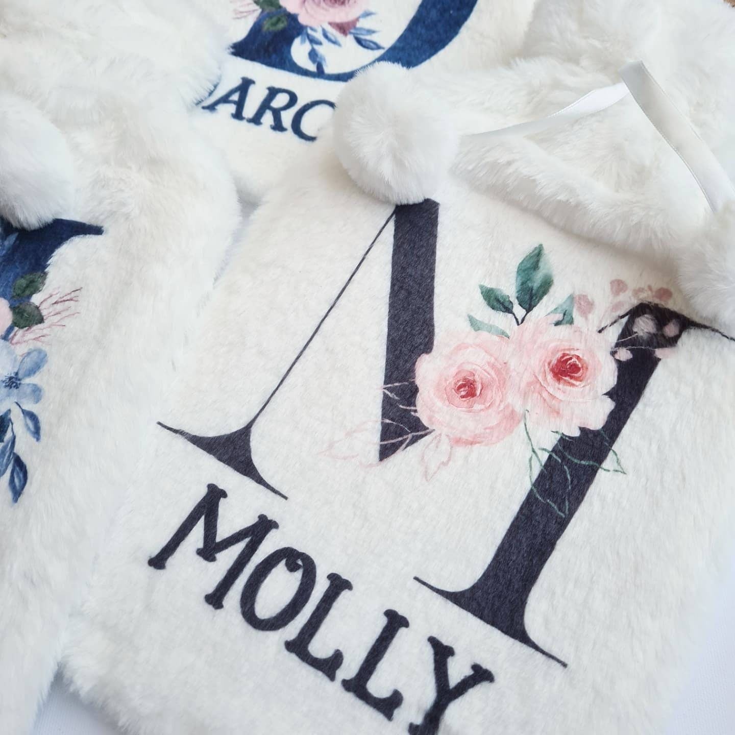 Personalised Hot Water Bottle, Christmas Gift Idea for Her or Him, Mrs Claus and Santa Design, Stocking Filler, Christmas Eve Box Idea