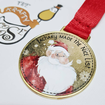 Santa Nice List Medal