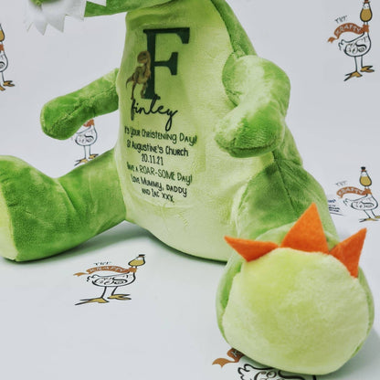 Dinosaur Christening Soft Toy Gift