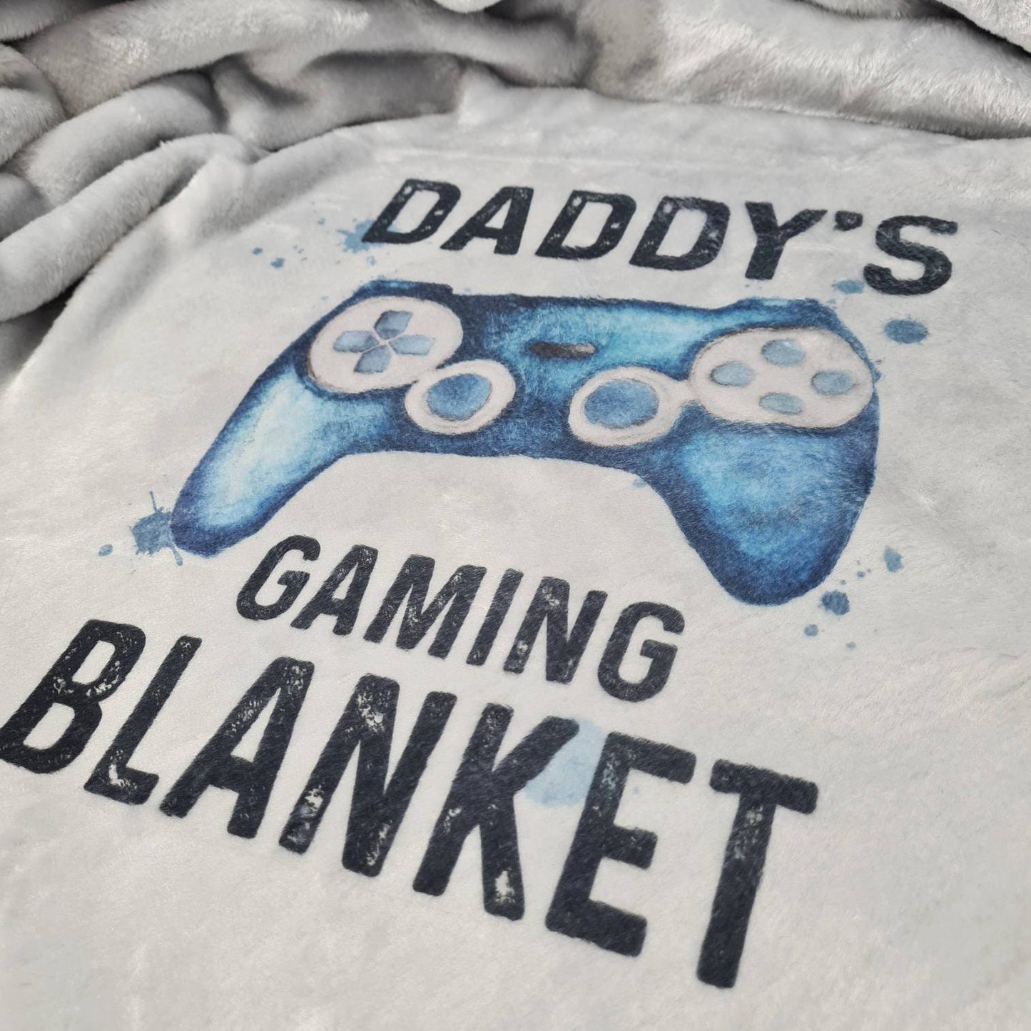 Personalised Gaming Blanket, Christmas Gamer Gift for Boys and Girls, Movie Night Throw, Stocking Filler, Various Controllers to Choose