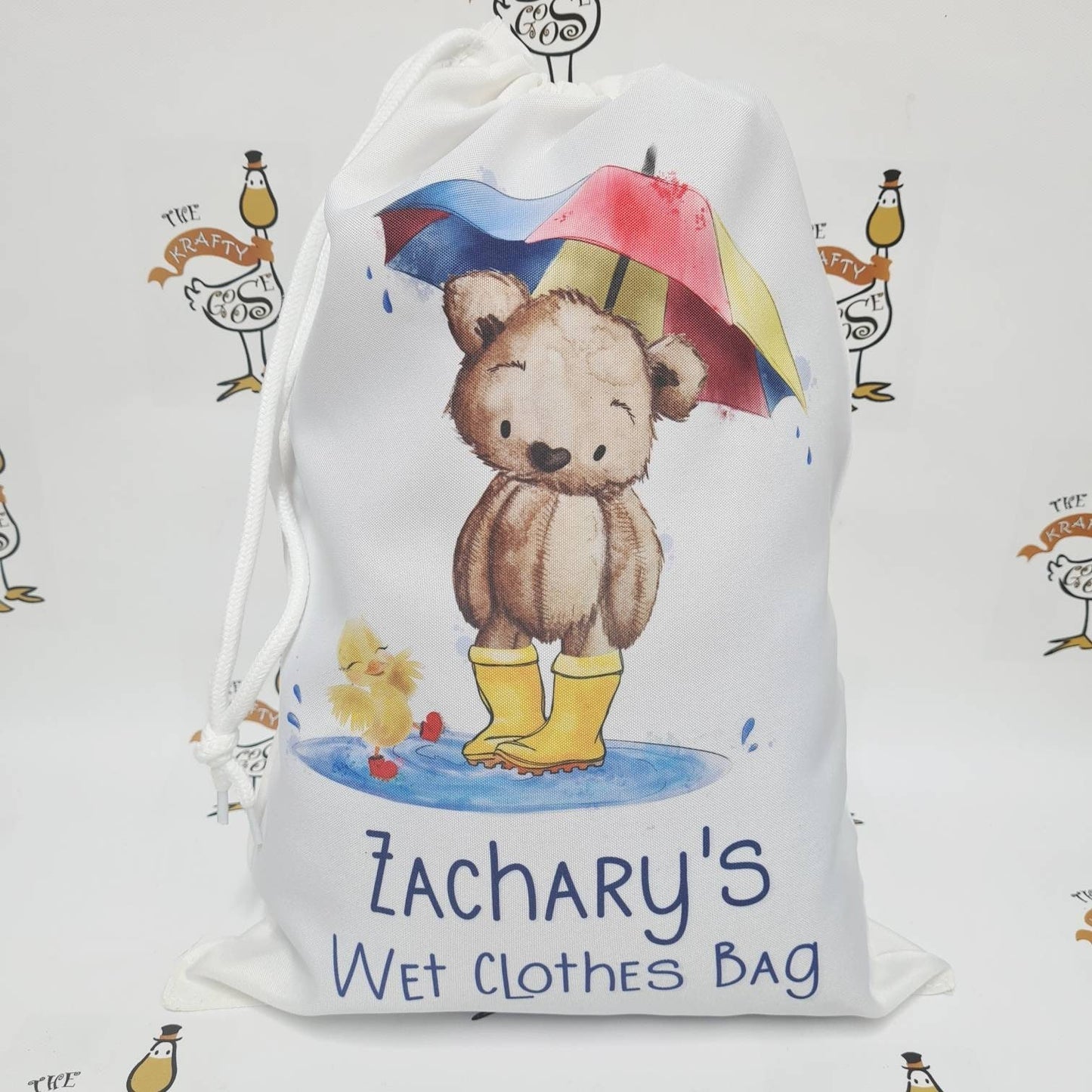 Personalised Wet Clothes Bag | Potty Training Aid | Baby Bag Accessory | Wet Clothing | Swimming Bag