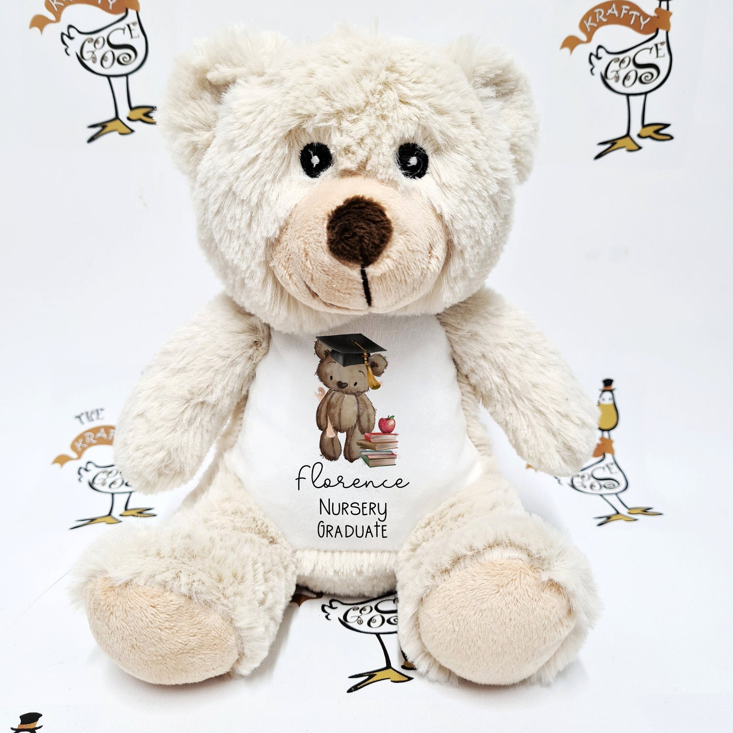 Personalised Nursery Pre-School Graduate | Leaving School | Soft Toy | Printed Graduation | Teddy Bear Bunny | Various Animals