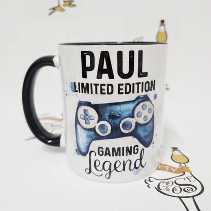 Gaming Legend Mug, Personalised Gamer Girl, Christmas Gifts for Teenagers, Gaming Gift Stocking Filler, Present Idea for Gamers
