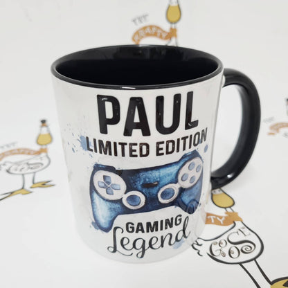 Gaming Legend Mug, Personalised Gamer Girl, Christmas Gifts for Teenagers, Gaming Gift Stocking Filler, Present Idea for Gamers