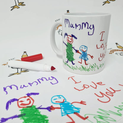 Custom Drawing Mug - Your Drawing Printed!