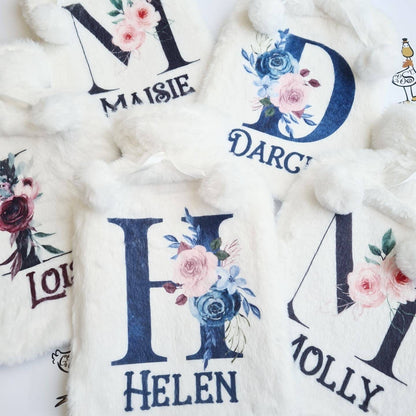 Personalised Hot Water Bottle, Nutcracker Christmas Gift Idea for Her or Him, Watercolour Design, Stocking Filler, Christmas Eve Box Idea