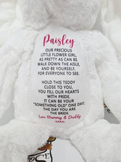 Flower Girl / Page Boy Poem Bunny