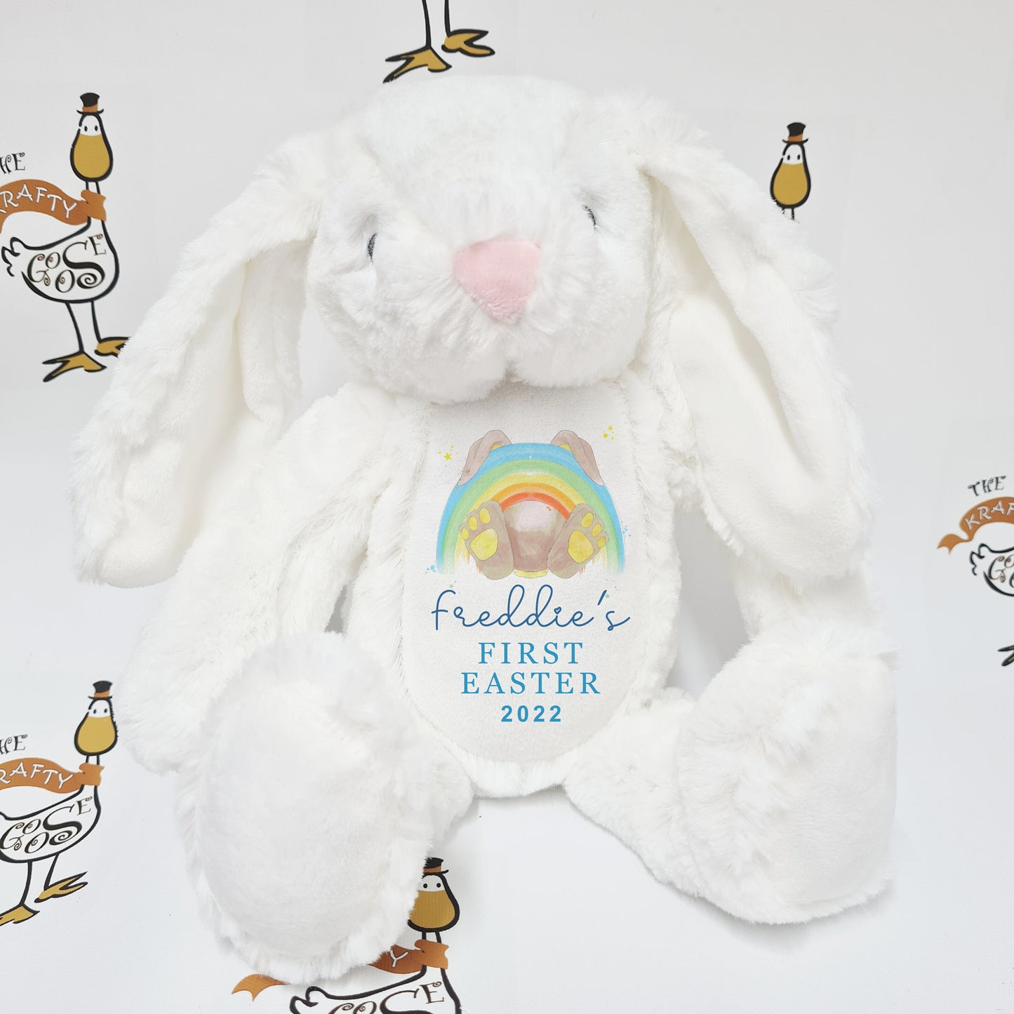 FIRST EASTER Personalised Bunny | Rabbit Gift Present | Soft Toy | Printed Teddy Bear | Easter Gift | Easter Bunny