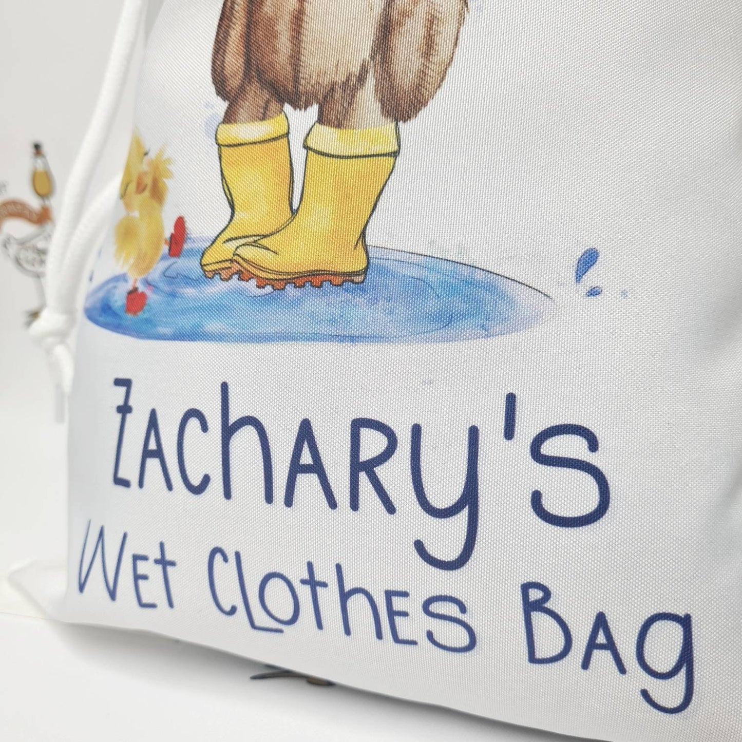 Personalised Wet Clothes Bag | Potty Training Aid | Baby Bag Accessory | Wet Clothing | Swimming Bag