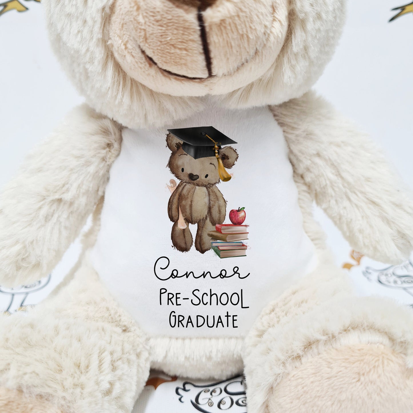 Personalised Nursery Pre-School Graduate | Leaving School | Soft Toy | Printed Graduation | Teddy Bear Bunny | Various Animals