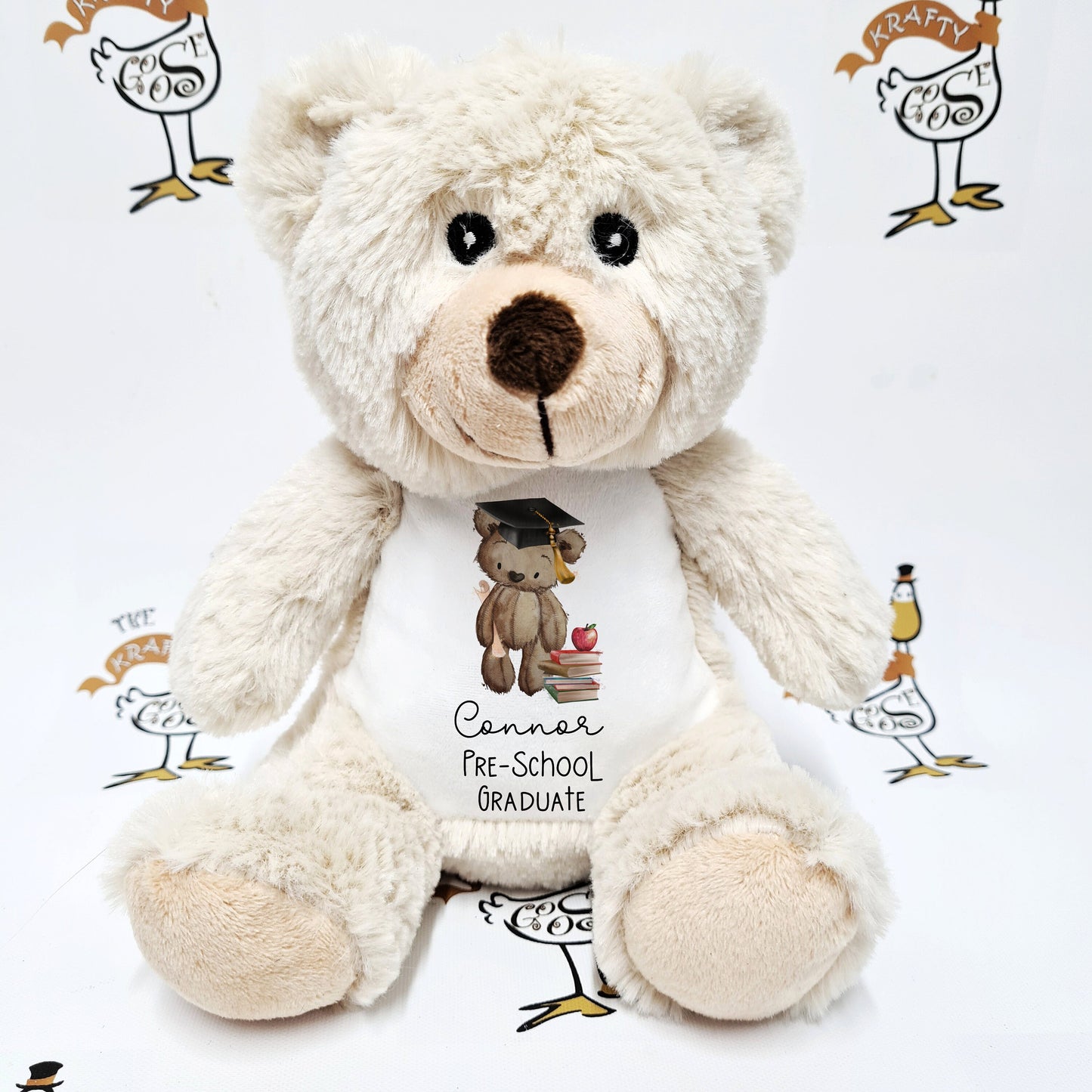 Personalised Nursery Pre-School Graduate | Leaving School | Soft Toy | Printed Graduation | Teddy Bear Bunny | Various Animals