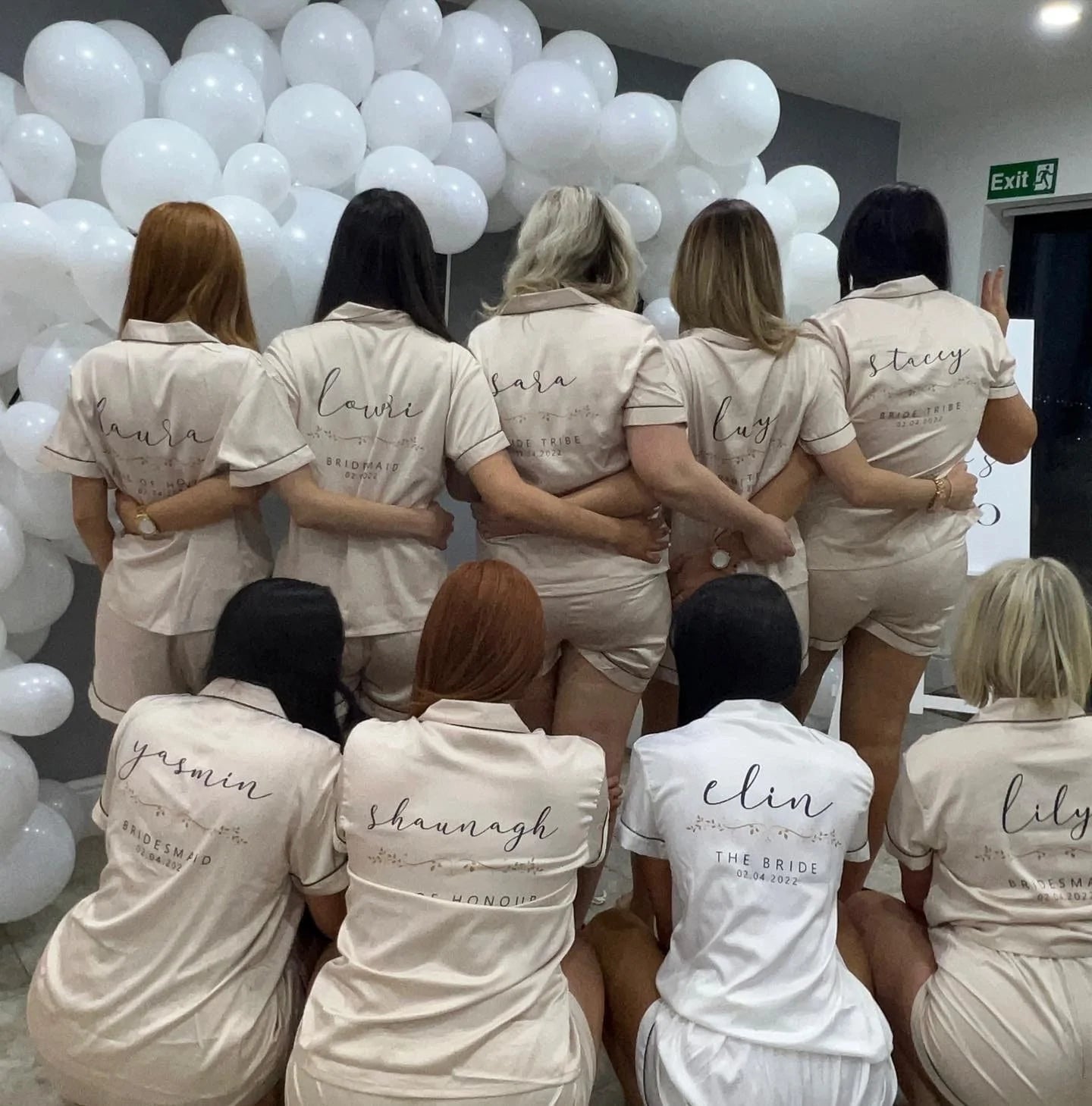 Personalised Bridal PJs / Pyjamas - Short