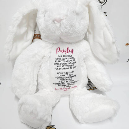 Flower Girl / Page Boy Poem Bunny