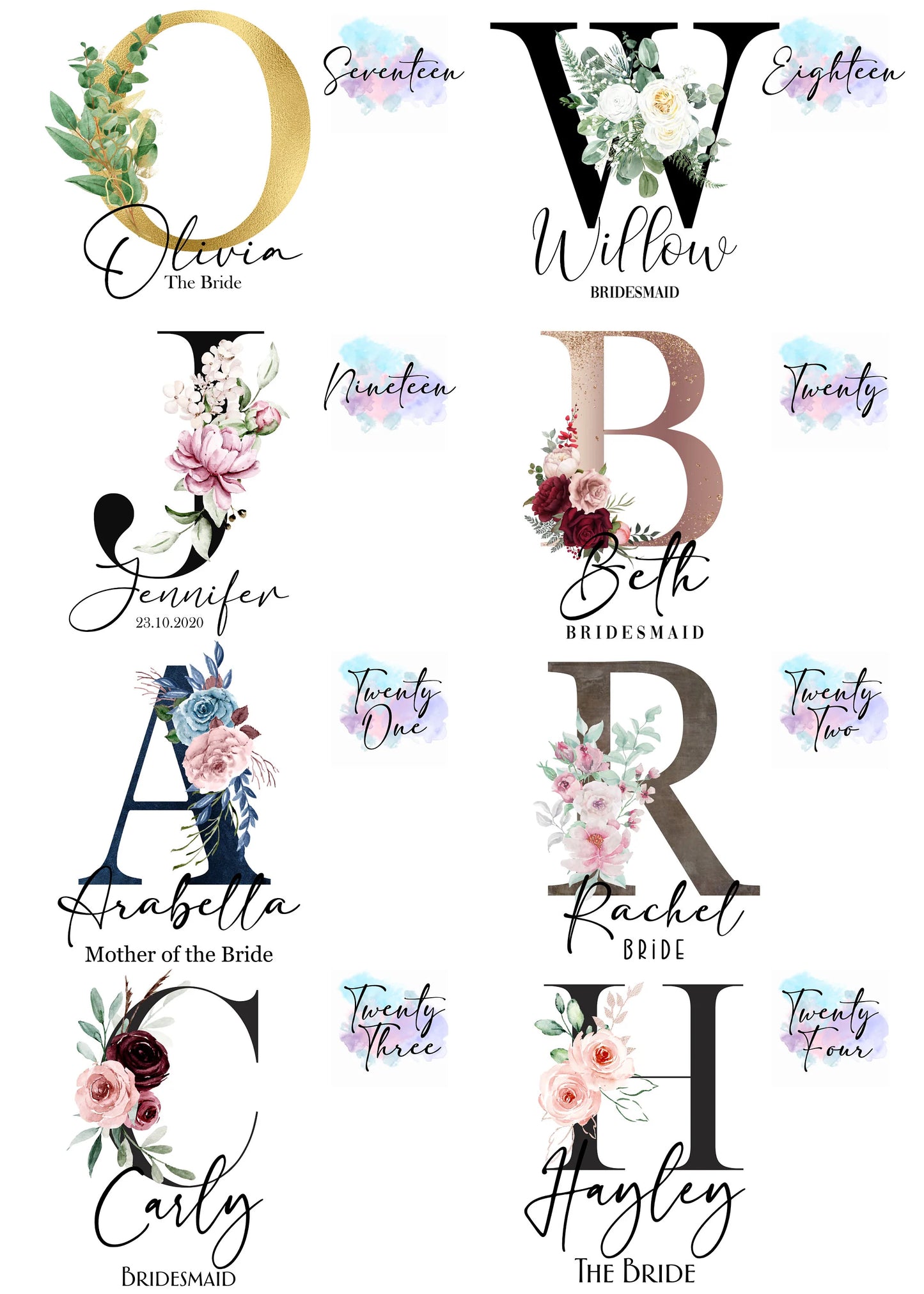 Personalised Bridal PJs / Pyjamas - Short