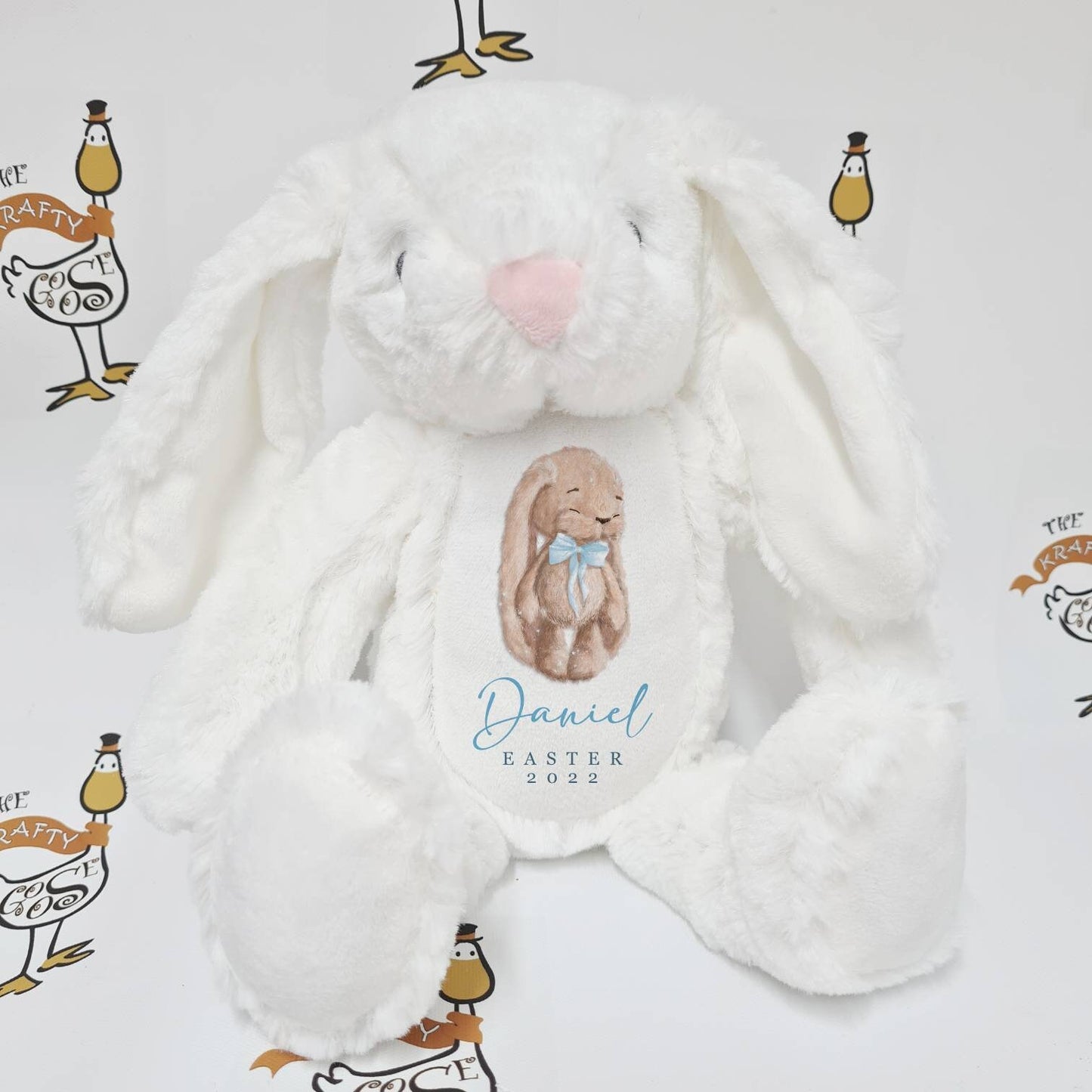 EASTER Personalised Bunny | Rabbit Gift Present | Soft Toy | Printed Teddy Bear | Easter Gift | Easter Bunny