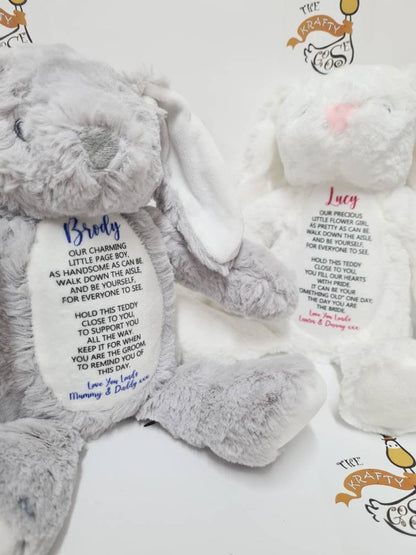 Page Boy / Flower Girl Poem Bunny