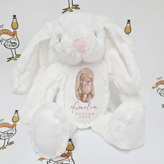 EASTER Personalised Bunny | Rabbit Gift Present | Soft Toy | Printed Teddy Bear | Easter Gift | Easter Bunny