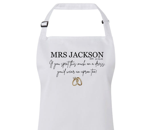 Personalised Wedding Aprons