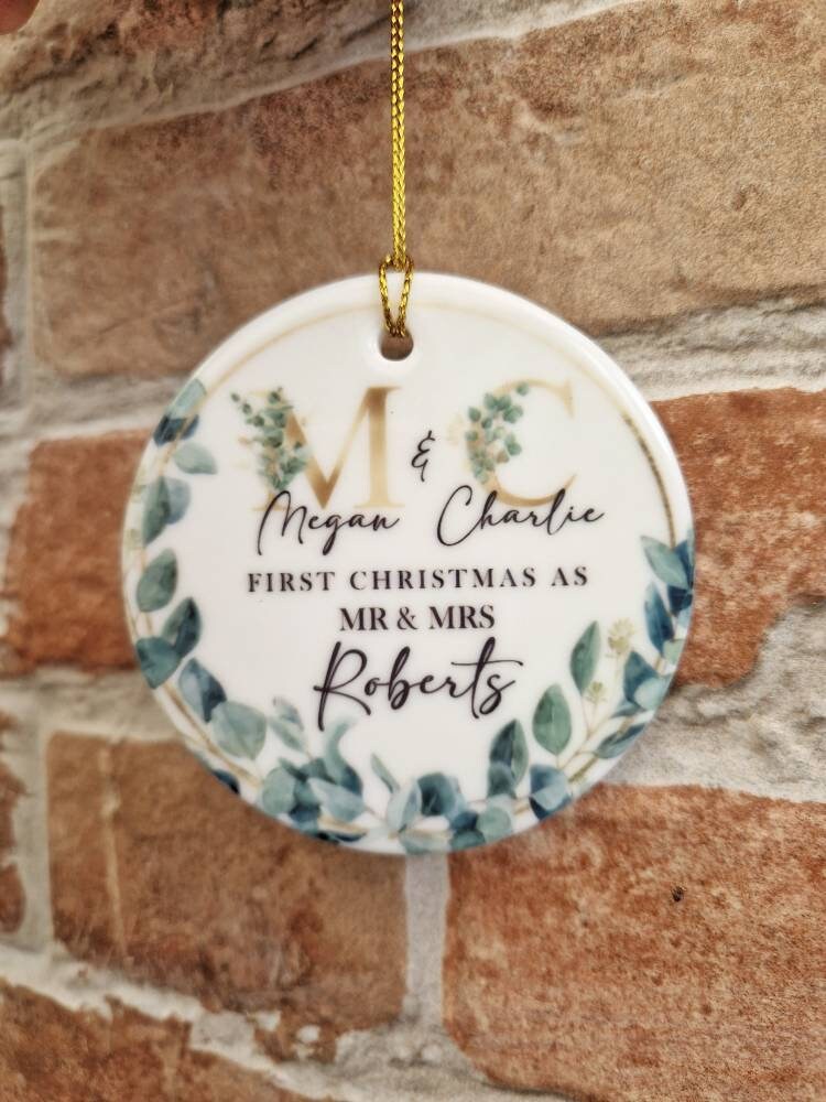 First Christmas as Mr and Mrs Ornament