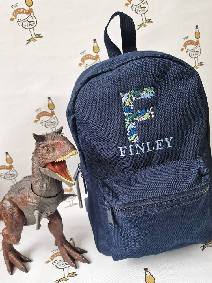 Dinosaur Initial Backpack