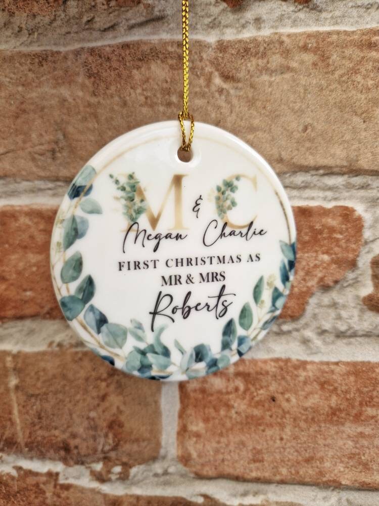 First Christmas as Mr and Mrs Ornament