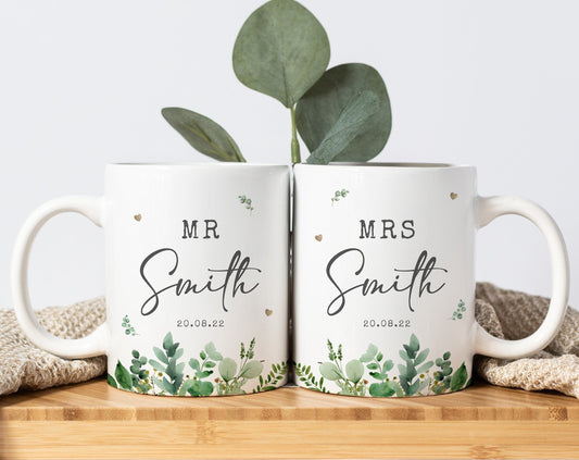 Matching Mugs - Eucalyptus Theme