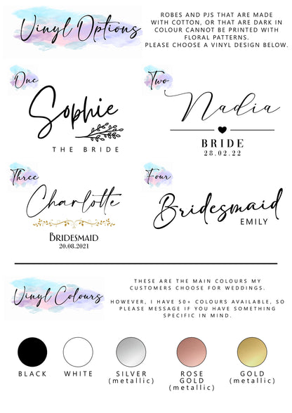 Dark Coloured Pyjamas - Vinyl Designs