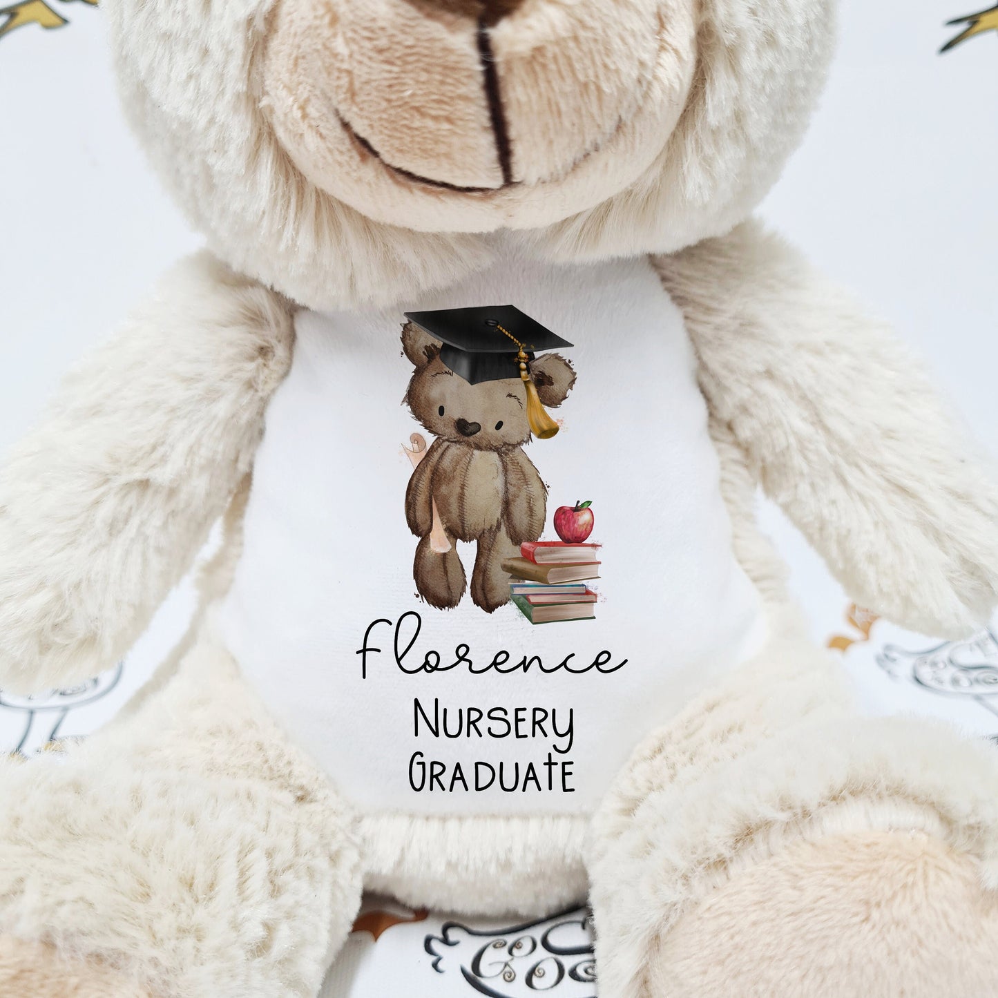 Personalised Nursery Pre-School Graduate | Leaving School | Soft Toy | Printed Graduation | Teddy Bear Bunny | Various Animals