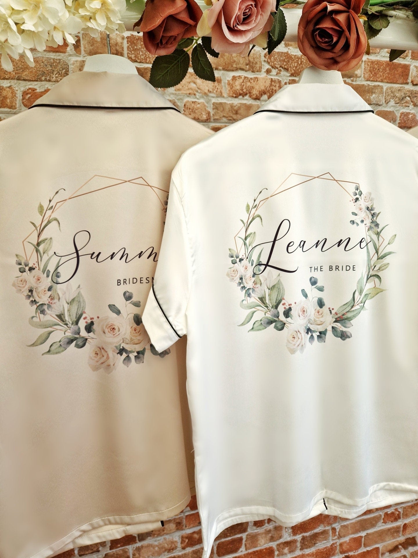 Personalised Bridal PJs / Pyjamas - Short
