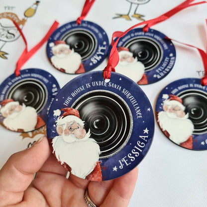 Santa Surveillance Ornament - Santa is Watching