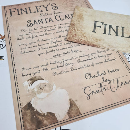 Personalised Vintage Santa Letter with Real Wax Seal