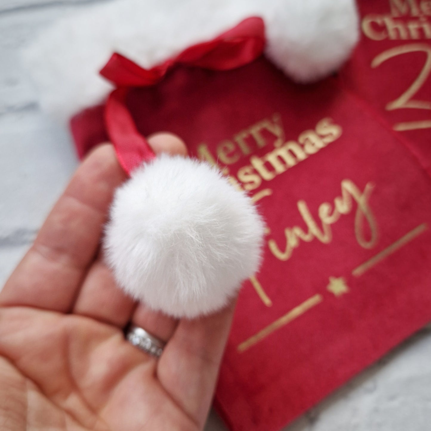 Mini Velvet Santa Sack