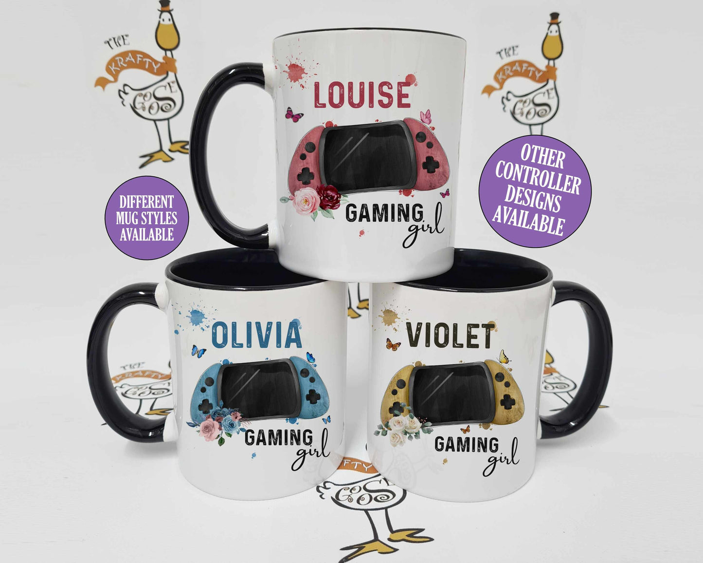 Gaming Girl Mug, Personalised Gaming Legend, Christmas Gifts for Teenagers, Gaming Gift Stocking Filler, Present Idea for Gamers