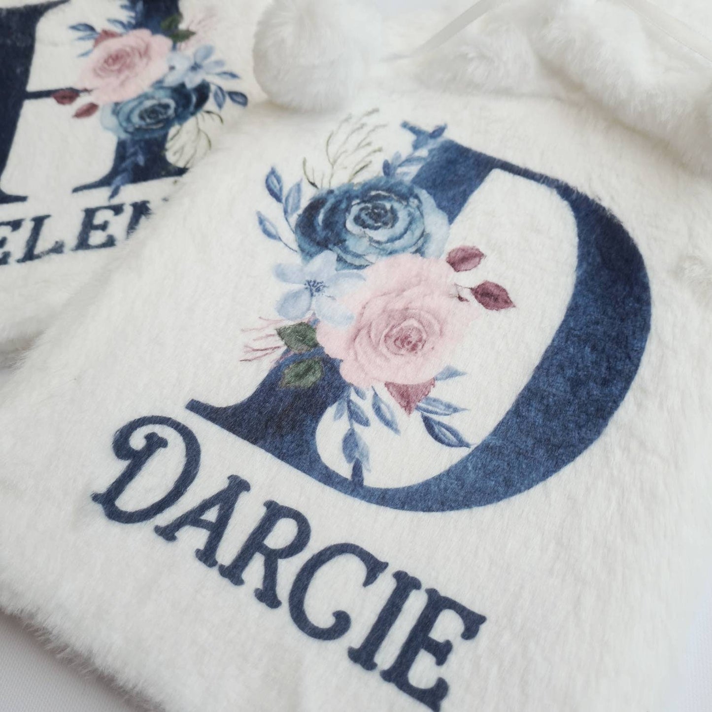 Flower Initial Hot Water Bottle
