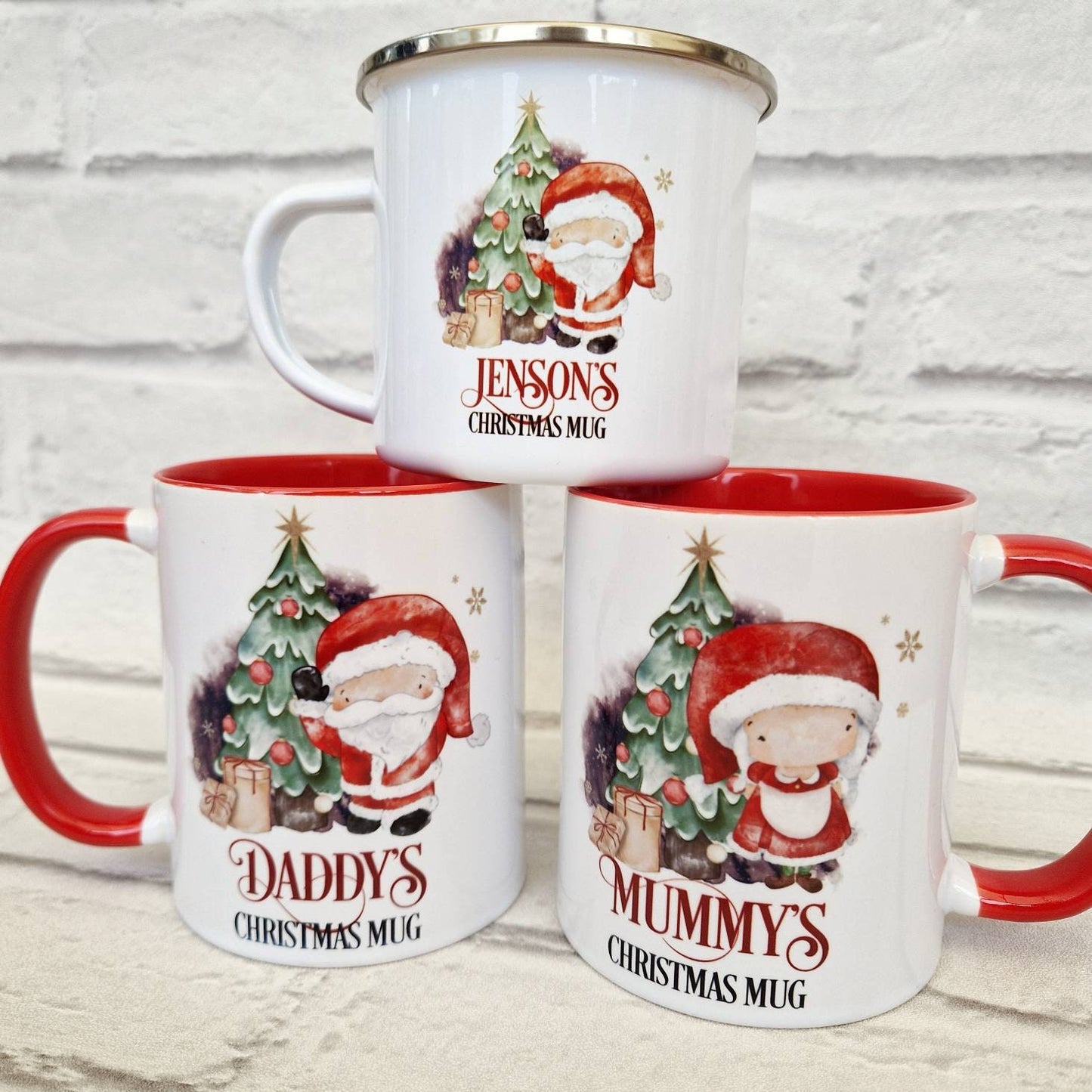 Hot Chocolate Mug, Personalised Christmas Stocking Filler, Xmas Gift Idea, Father Christmas, Santa, Mrs Claus, Christmas Eve Box Idea