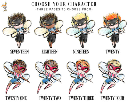 Tooth Fairy Cushion - Boy, Girl and Superhero Characters