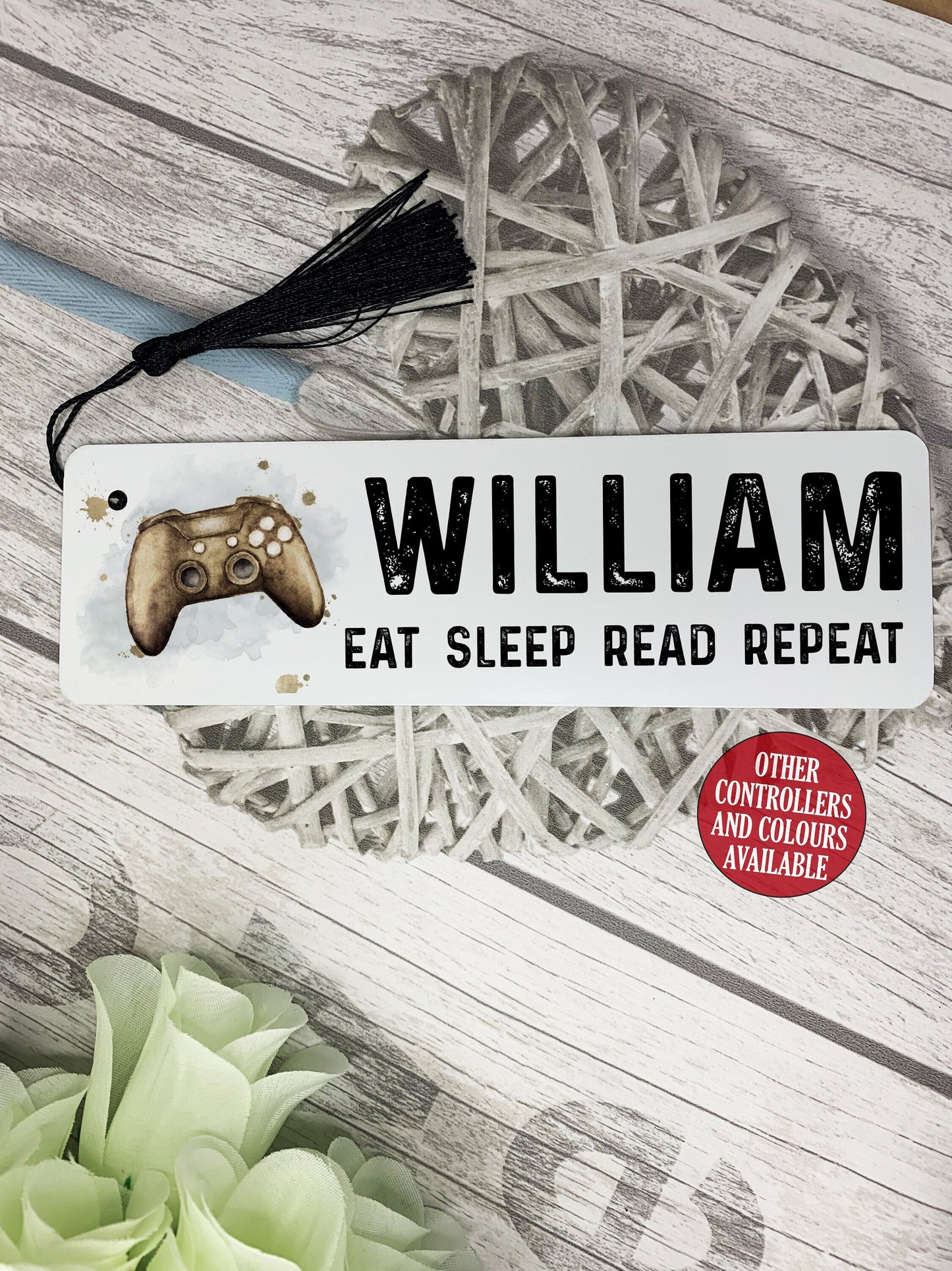 Gaming Bookmark, Personalised Metal Stocking Filler, Christmas Gifts for Teenagers, Gaming Gift, Present Idea for Gamers