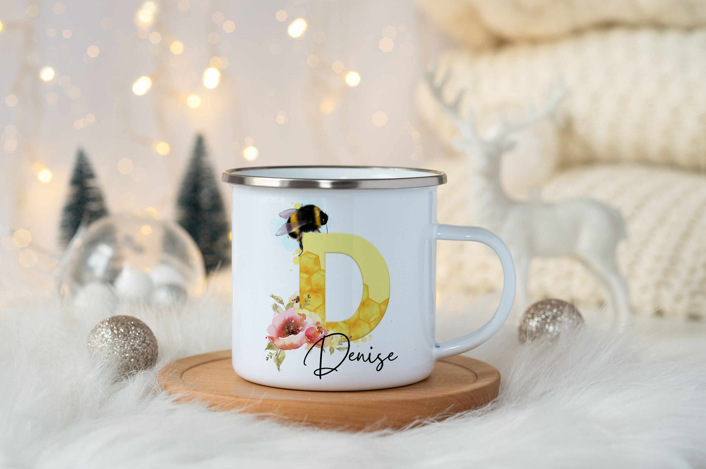 Floral Bee Mug