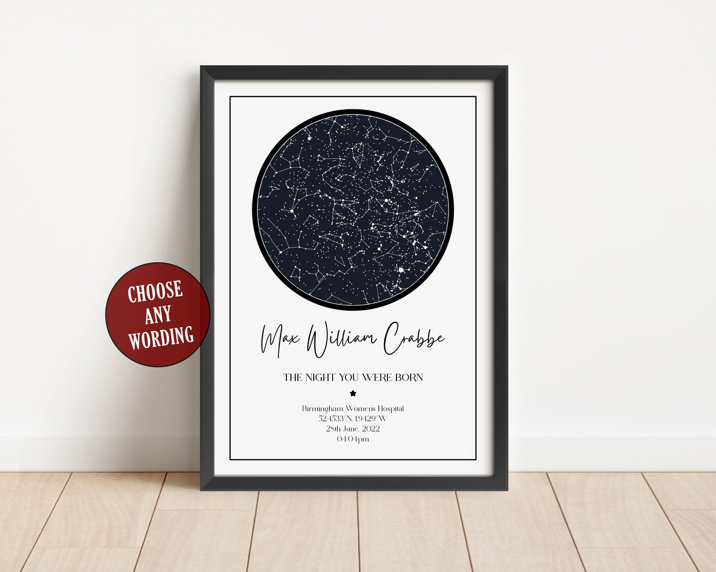 Star Map Print