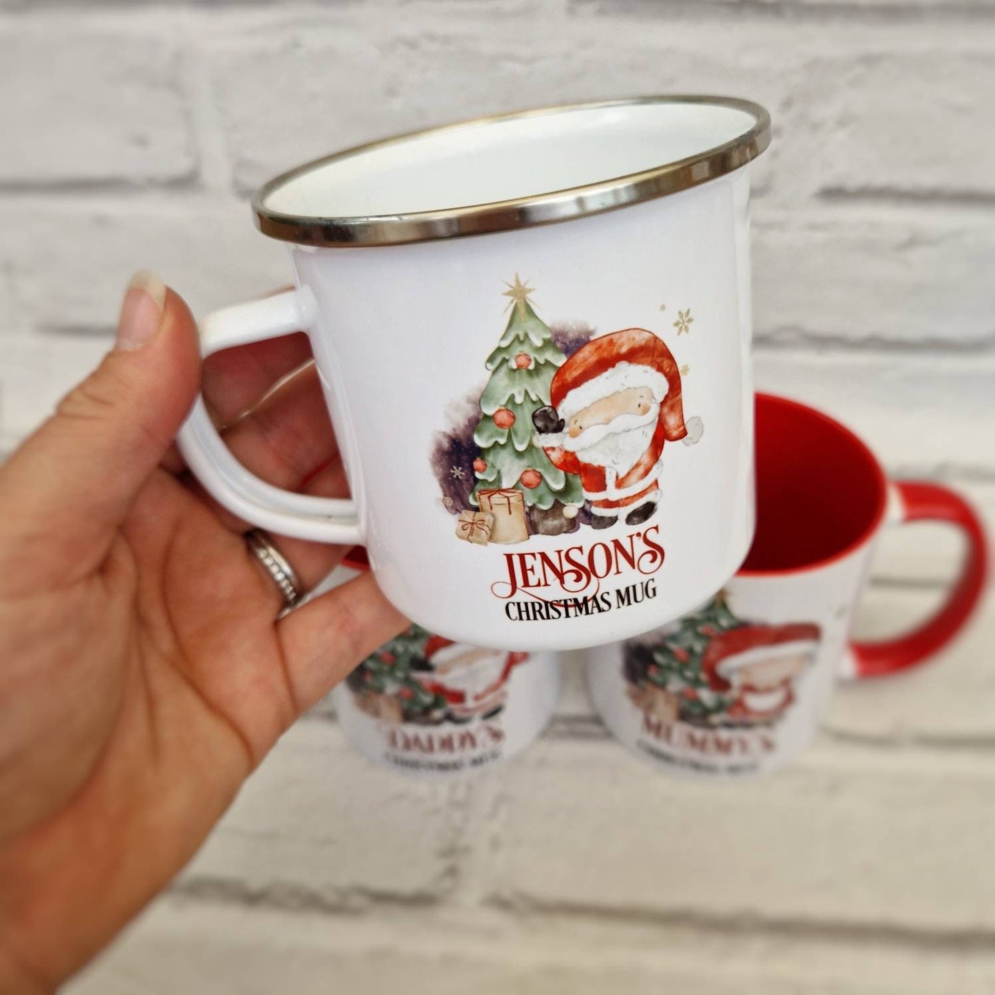 Hot Chocolate Mug, Personalised Christmas Stocking Filler, Xmas Gift Idea, Father Christmas, Santa, Mrs Claus, Christmas Eve Box Idea