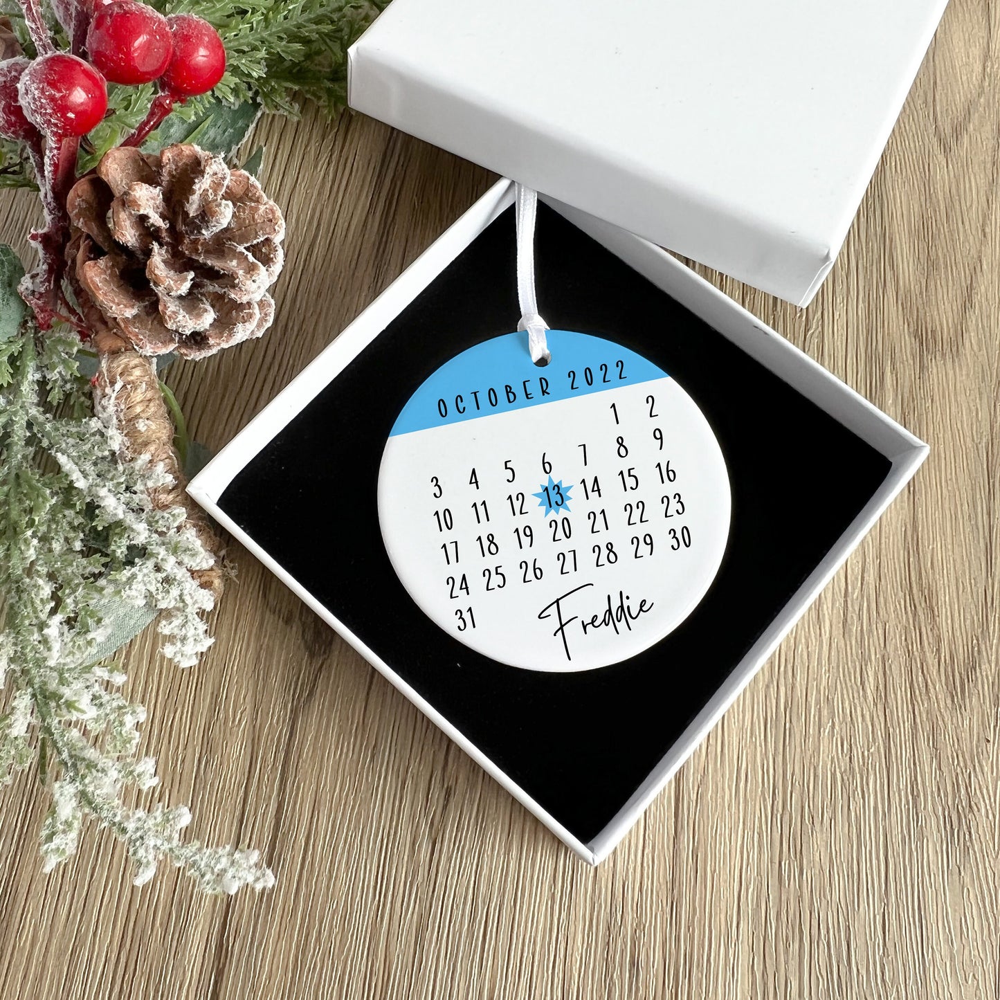 Keepsake Date Ornament