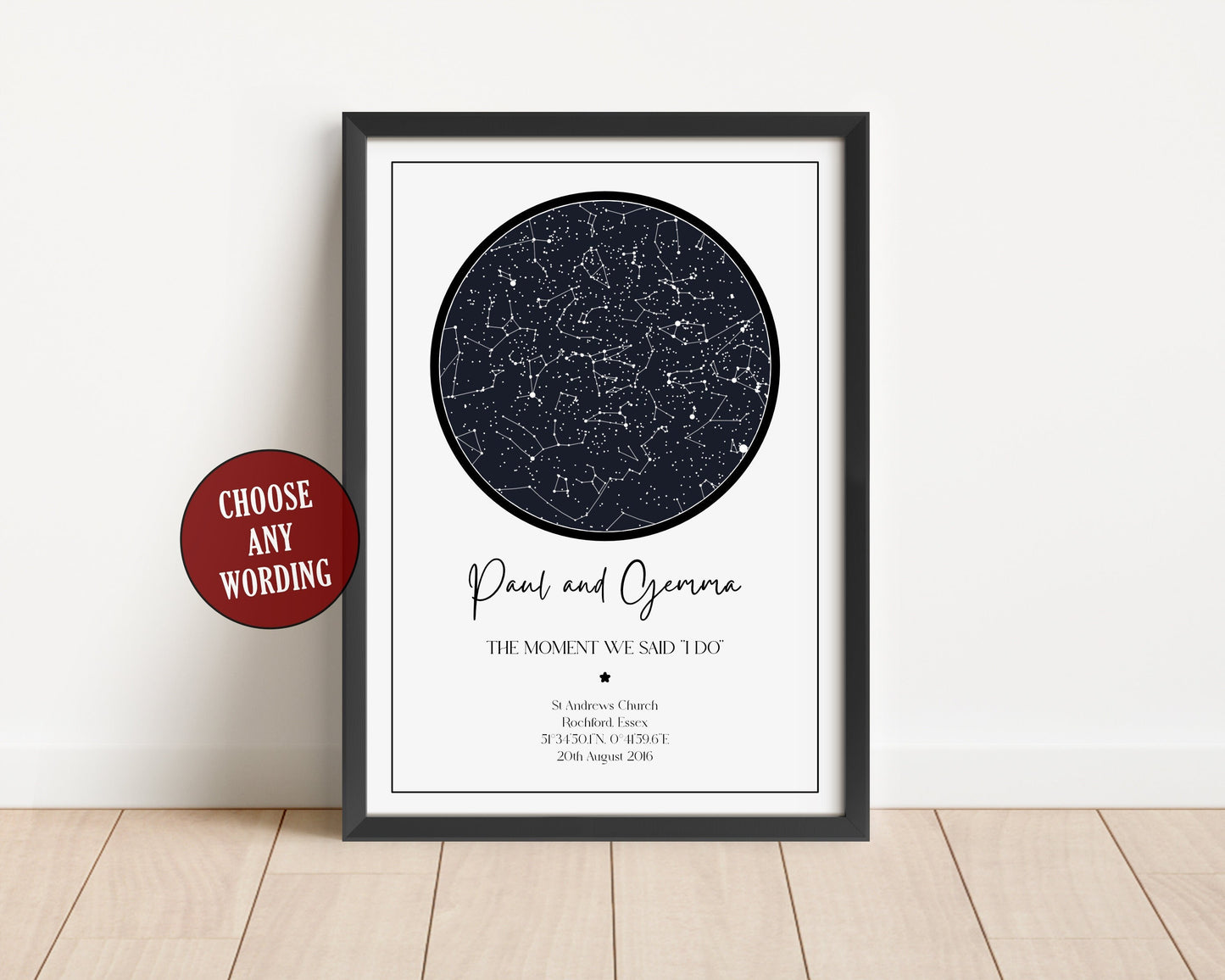 Star Map Print