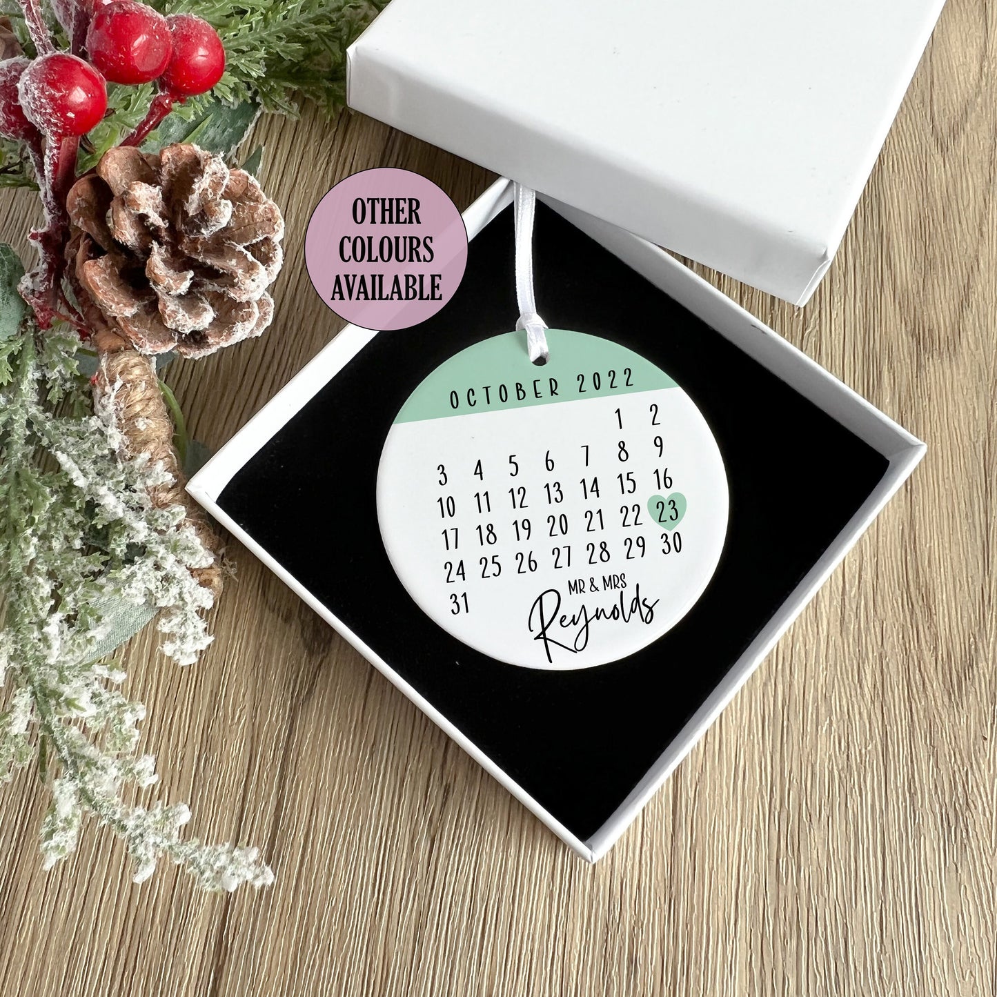 Keepsake Date Ornament