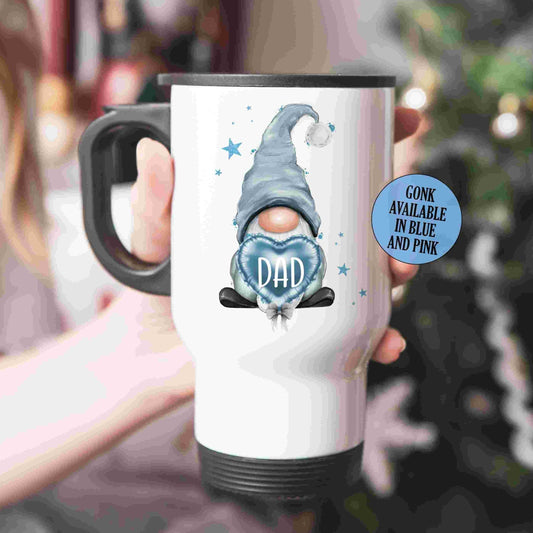 Gonk Travel Mug - Pink or Blue