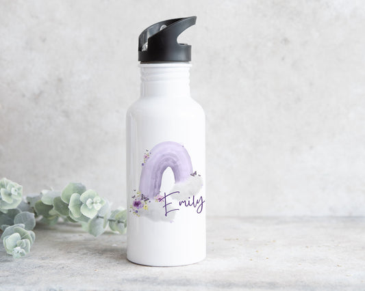 Purple Rainbow Water Bottle
