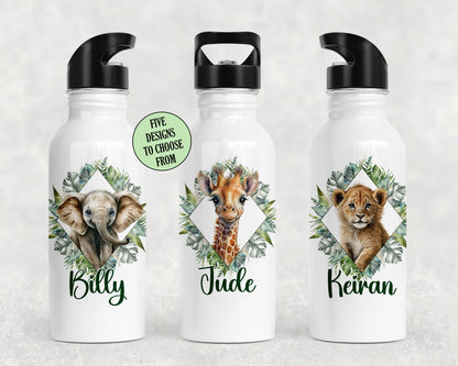 Safari Animals Water Bottle