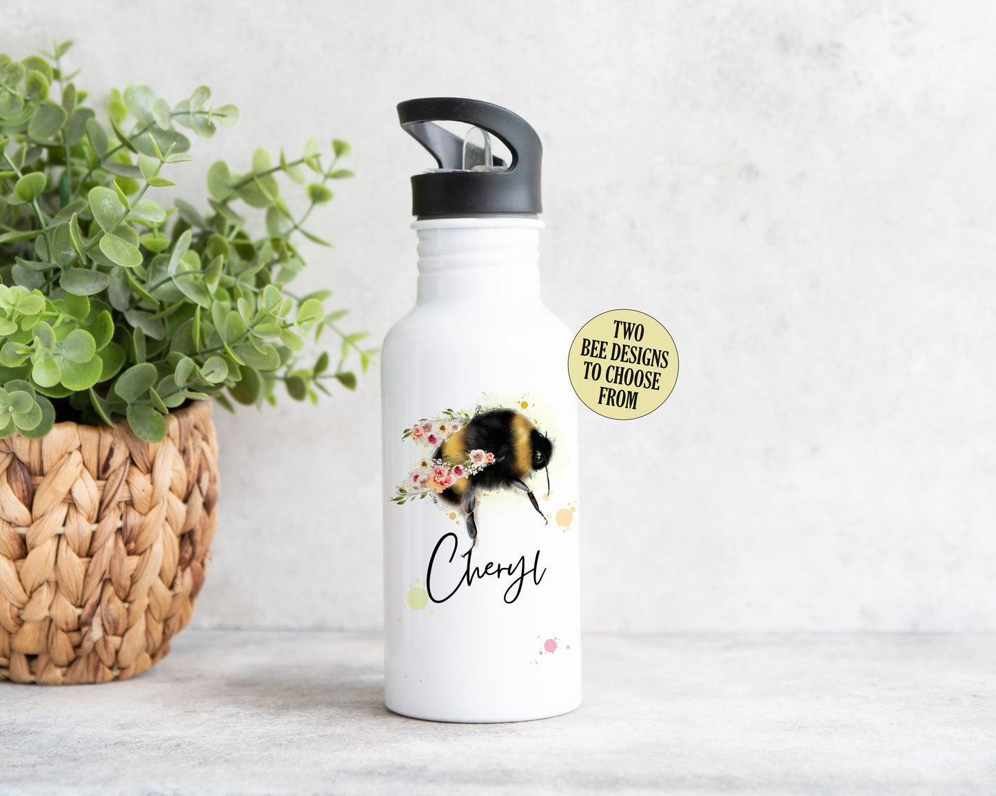 Bee Initial Water Bottle