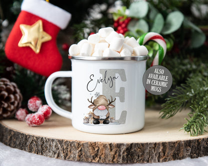 Personalised Reindeer Gonk Mug