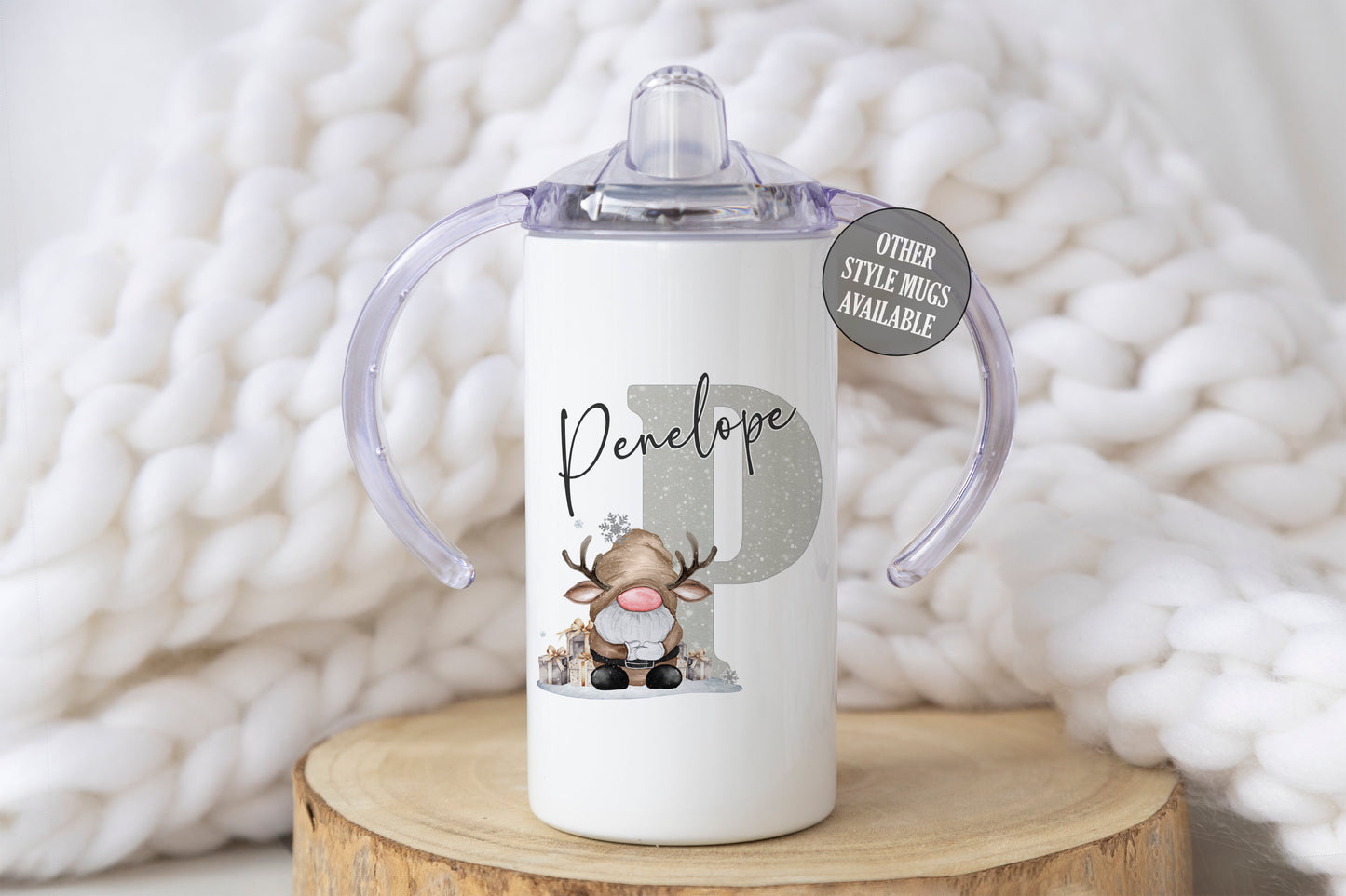 Personalised Reindeer Gonk Mug